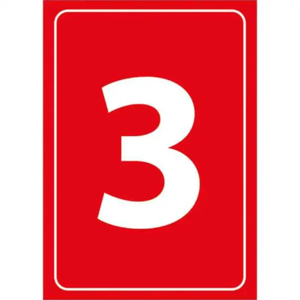 3 Rakamı Depolama Levhası