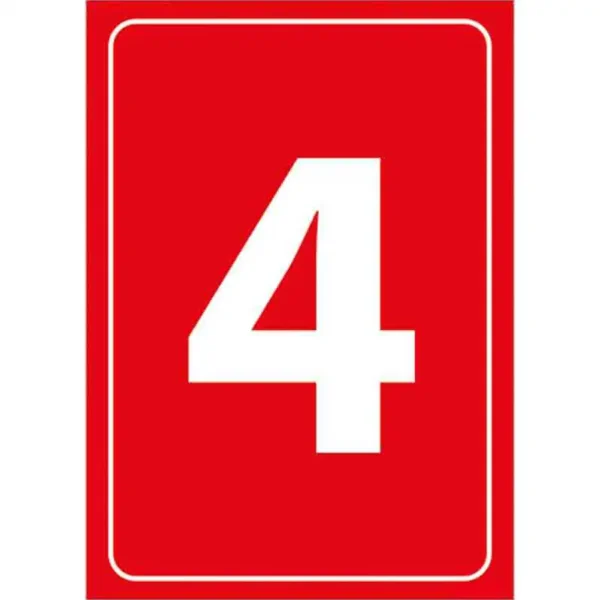 4 Rakamı Depolama Levhası