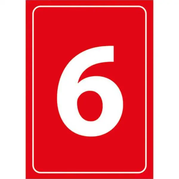 6 Rakamı Depolama Levhası