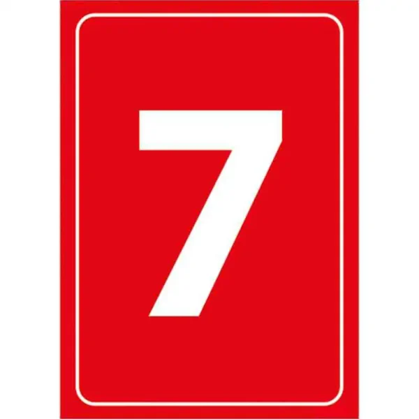7 Rakamı Depolama Levhası