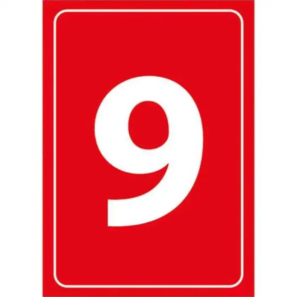 9 Rakamı Depolama Levhası