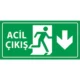 Acil Çıkış Levhası Aşağı Yön