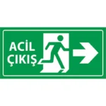 Acil Çıkış Levhası Sağ Yön