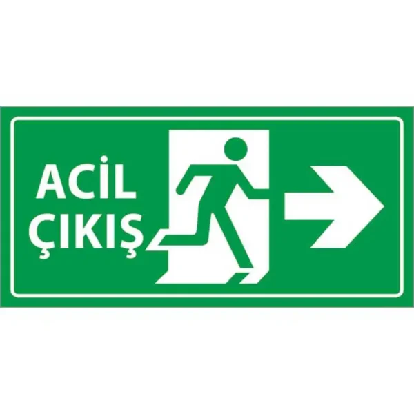 Acil Çıkış Levhası Sağ Yön
