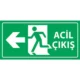 Acil Çıkış Levhası Sol Yön