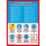 Çalışanlarımızın Dikkatine İş Güvenliği Talimatları Uyarı Levhası