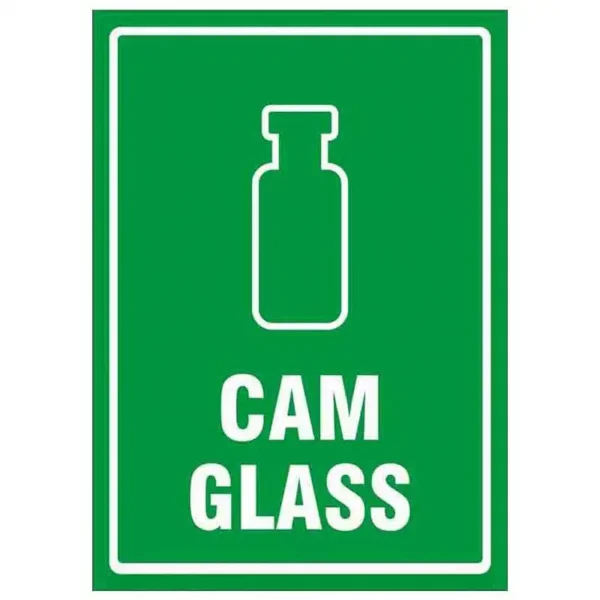 Cam Atık - Water Glass Uyarı Levhası