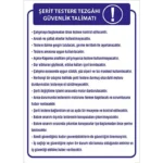 Şerit Testere Tezgahı Güvenlik Talimatı Uyarı Levhası