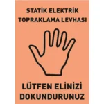 Statik Elektrik Topraklama Levhası