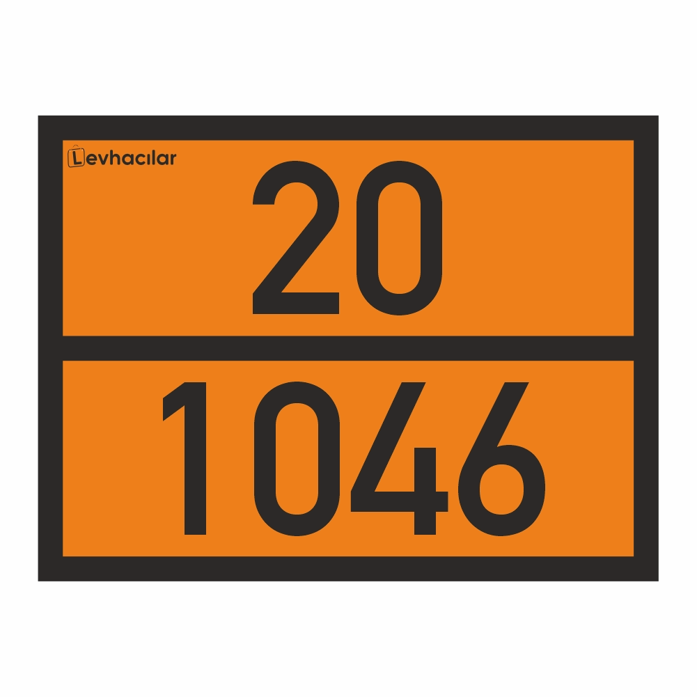 20-1046 ADR Levha Sıkıştırılmış Helyum, Alüminyum 20-1046 Plaka