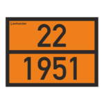 22-1951 ADR Levha LİKİT ARGON Turuncu Plaka