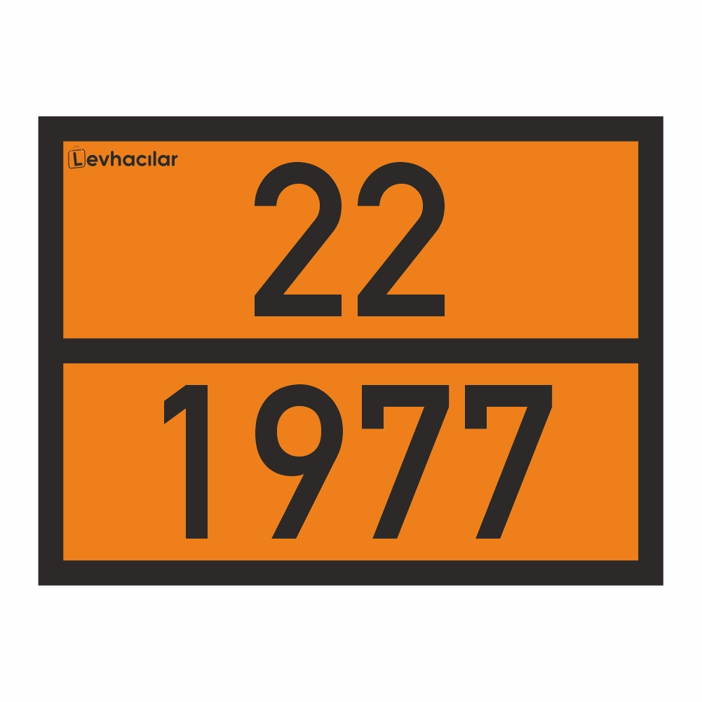 22-1977 ADR Levha Likit Azot Taşıma Plakası