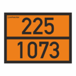 225-1073 ADR Levha Likit Oksijen İşareti