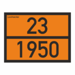 23-1950 ADR Levha Aerosoller Turuncu Tabela