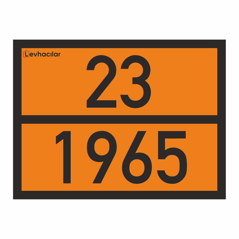 23-1965 ADR Levha LPG Metal Levha