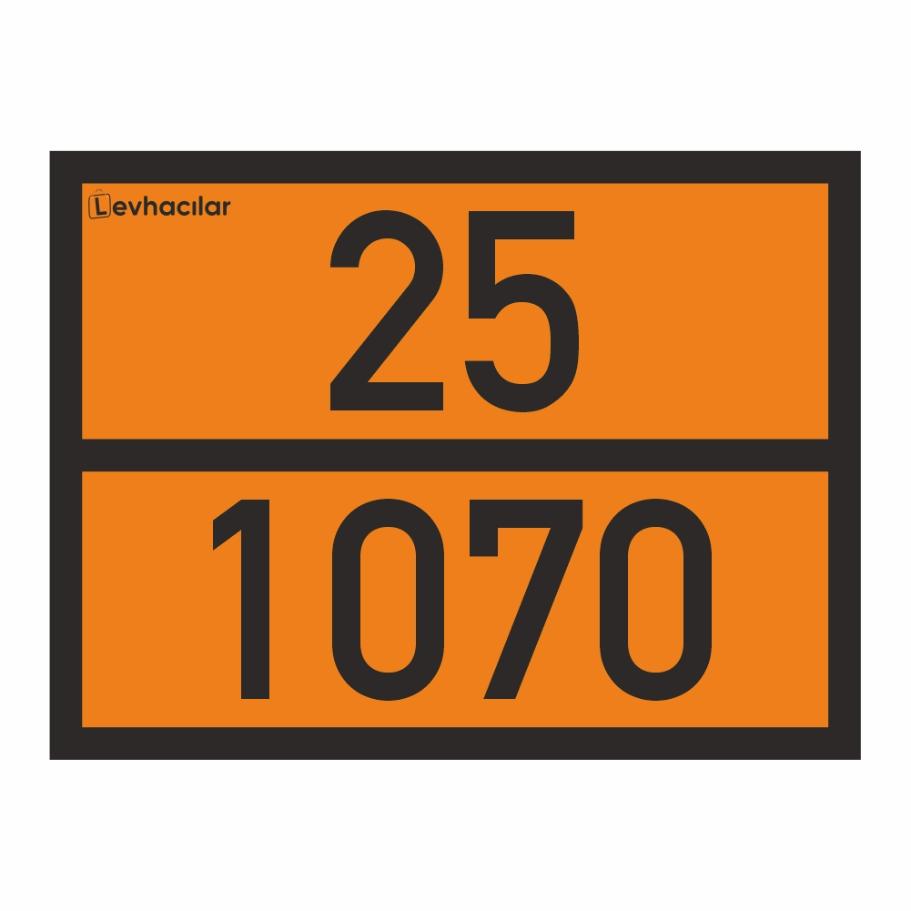 25-1070 ADR Levha - Paslanmaz Alüminyum Nitrogen Prodoxide İşareti
