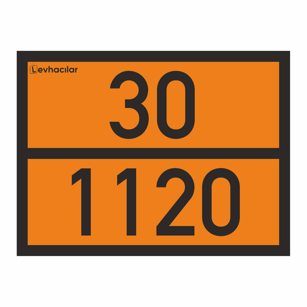 30-1120 ADR Levha Bütanol, Alüminyum 30-1120 Levhası, 30-1120 Turuncu Plaka