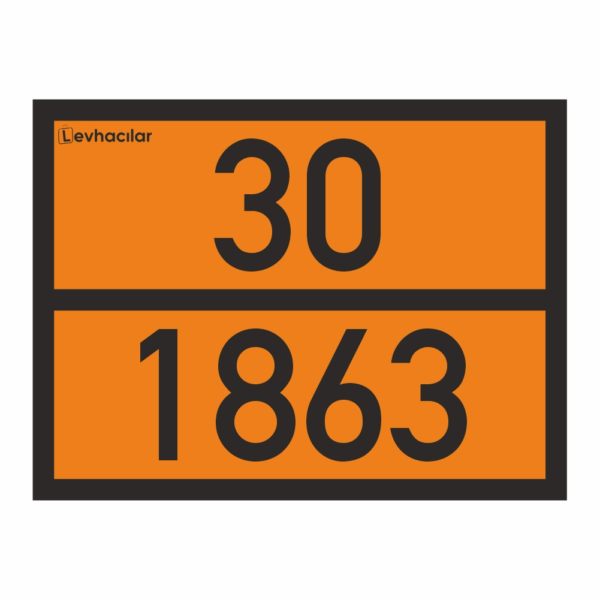 30-1863 ADR Levha Jet Yakıtı Plakası