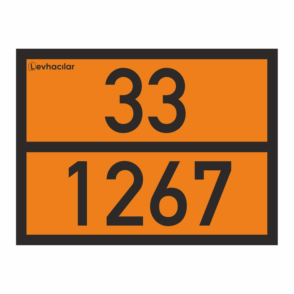 33-1267-ham-petrol 33-1267 ADR Levha Ham Petrol, 33-1267 Turuncu Plaka Detayı