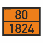 80-1824 ADR Levha Sodyum Hidroksit Çözeltisi işaretleme plakası