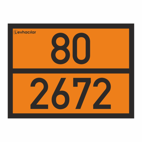 80-2672 ADR Levha Amonyak Çözeltisi Alüminyum