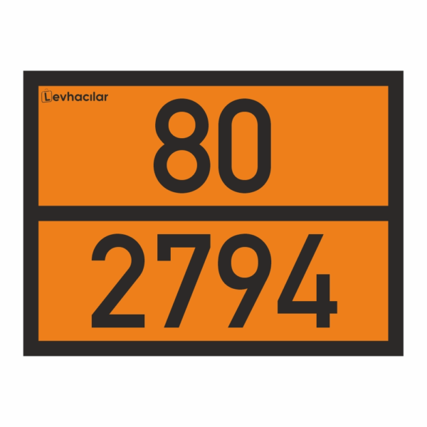 80-2794 ADR Levha Piller Islak Asit Doldurulmuş Elektrik Depolama