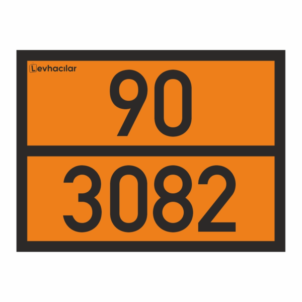 90-3082 ADR Levha - Çevre İçin Tehlikeli Madde Taşıma Plakası